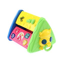 Babyhug Premium Colorful Learning Pyramid with Interactive Play for Babies| Multi Activity Musical Toy with Light, Animal Sound for Toddlers| Fun Educational Toy for 0 to 24 Months Baby| BIS Certified
