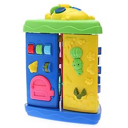 Babyhug Premium Colorful Learning Pyramid with Interactive Play for Babies| Multi Activity Musical Toy with Light, Animal Sound for Toddlers| Fun Educational Toy for 0 to 24 Months Baby| BIS Certified