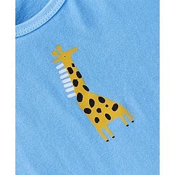 Babyhug 100 % Cotton Sleeveless Sando Vests  Stripes & Leopard Print Pack of 3- Blue Yellow & White
