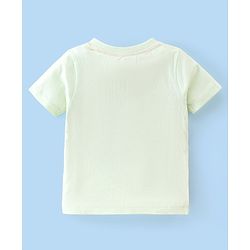Babyhug Cotton Knit Half Sleeves T-Shirt with Jungle Graphics Print - Green