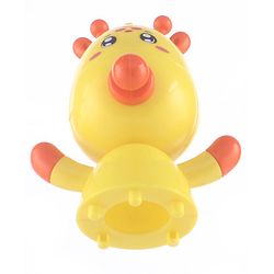 Babyhug Giraffe on Boat Roly Poly Toy |Push and Shake| Attachable Face with Rocking Base|Wobbling Bell Sounds For 6 Months+|  Child Safe Material| Gifting Toy| BIS Certified