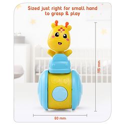 Babyhug Push and Go Giraffe on Wheel Toy| Gifting Toy| Child Safe Material| BIS Certified|Build Gross Motor Skills and Hand-Eye Coordination| 3 Years+