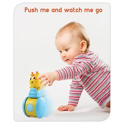Babyhug Push and Go Giraffe on Wheel Toy| Gifting Toy| Child Safe Material| BIS Certified|Build Gross Motor Skills and Hand-Eye Coordination| 3 Years+