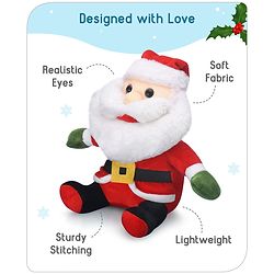 Babyhug Santa Claus Soft Toy Red - Height 30 cm