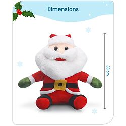 Babyhug Santa Claus Soft Toy Red - Height 30 cm