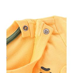 Babyhug Cotton Full Sleeves T-Shirt & Pyjama Set Solar System Print - Navy Blue
