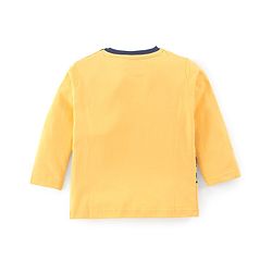 Babyhug Single Jersey Knit Full Sleeves Nightsuit Tiger Printed - Yellow