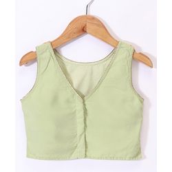 Babyhug Woven Sleeveless Choli With Lehenga & Dupatta Embroidery & Sequine Detailing - Green