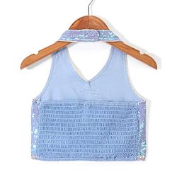 Babyhug Woven Sleeveless Embroidered Choli with Lehenga & Dupatta Sequince Detailing - Aqua Green