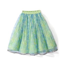 Babyhug Woven Sleeveless Embroidered Choli with Lehenga & Dupatta Sequince Detailing - Aqua Green
