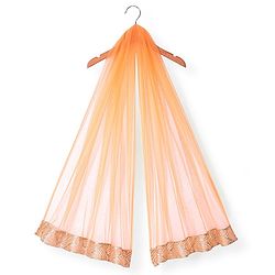 Babyhug Sleeveless Sequenced Embroidered Choli with Lehenga and Dupatta - Orange