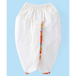 Babyhug 100% Cotton Woven Full Sleeves Kurta & Pyjama Set With Kite Print -White