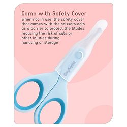 Babyhug Baby Nail Scissors with Safety Cover - Blue