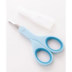 Babyhug Baby Nail Scissors with Safety Cover - Blue