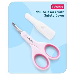 Babyhug Baby Nail Scissors with Safety Cover - Blue
