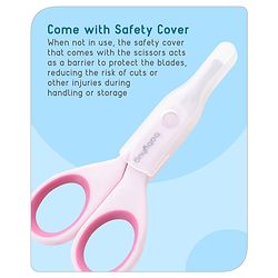 Babyhug Baby Nail Scissors with Safety Cover - Blue