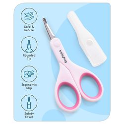Babyhug Baby Nail Scissors with Safety Cover - Blue