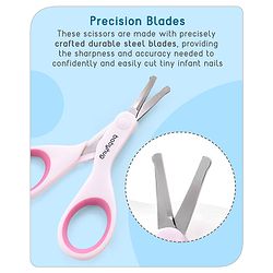 Babyhug Baby Nail Scissors with Safety Cover - Blue