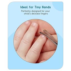 Babyhug Baby Nail Scissors with Safety Cover - Blue