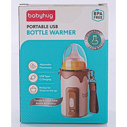 Babyhug Portable Bottle Warmer - Brown