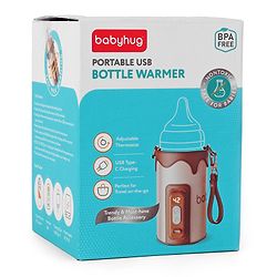 Babyhug Portable Bottle Warmer - Brown