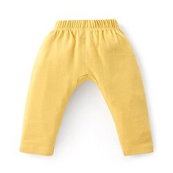 Babyhug Cotton Interlock  Knit Full Length Diaper Pants Stripes & Car Print Pack of 3 - Red Yellow & Blue
