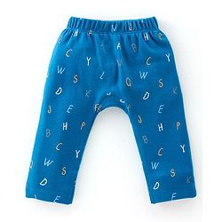 Babyhug 100% Cotton Diaper Legging Alphabet & Star Print Pack of 3 - Red Yellow & Blue