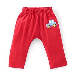Babyhug Cotton Knit Full Length Diaper Pants Car Print Pack of 3 -Multicolour