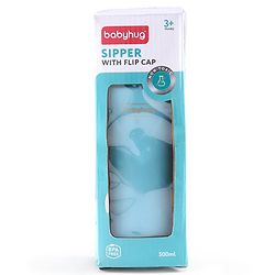 Babyhug Steel Sipper With Flip Cap Pink -  500 ml