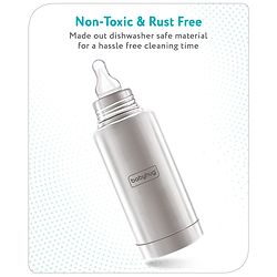 Babyhug Insulated Steel Feeding Bottle - 300 ml