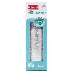 Babyhug Steel Feeding Bottle - 240 ml