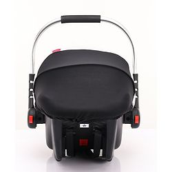 Babyhug Onyx Elite Car Seat cum Carry Cot with Rocking Base and aluminium handle - Grey & Green