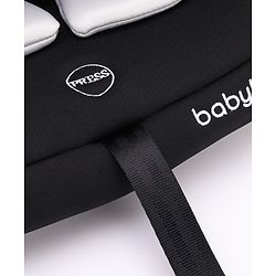 Babyhug Onyx Elite Car Seat cum Carry Cot with Rocking Base and aluminium handle - Grey & Green