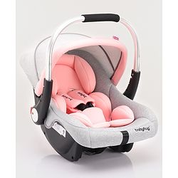 Babyhug Onyx Elite Car Seat cum Carry Cot with Rocking Base and aluminium handle - Grey & Green