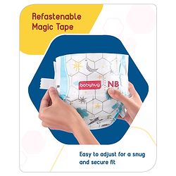 Babyhug Advanced Tape Style Diapers New Born Size - 10 Pieces