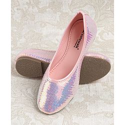Cute Walk by Babyhug Slip On Mojaris with Sequins Detailing - Pink