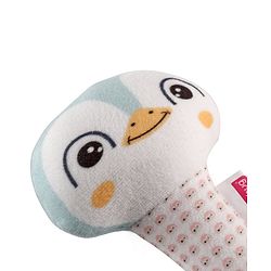 Babyhug Kitty Face Rattle Soft Toy with Squeeze Handle - Multicolor