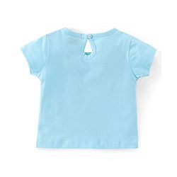 Babyhug 100% Cotton Half Sleeves T-Shirt Text Print - Blue