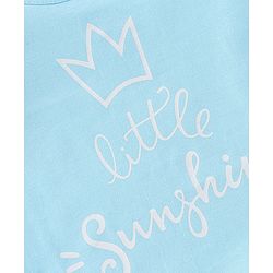 Babyhug 100% Cotton Half Sleeves T-Shirt Text Print - Blue