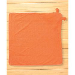 Babyhug Terry Woven Hooded Towel with Tiger Design 76.2x76.2 cm - Orange