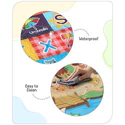 Babyhug Cow & Lion Printed Play Mat  - Green