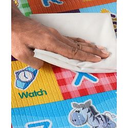 Babyhug Cow & Lion Printed Play Mat  - Green