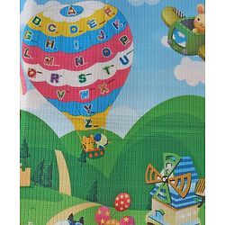 Babyhug Cow & Lion Printed Play Mat  - Green