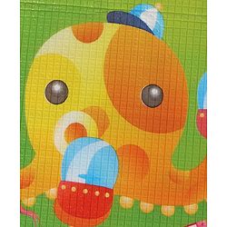 Babyhug Cow & Lion Printed Play Mat  - Green