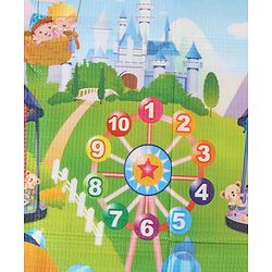 Babyhug Cow & Lion Printed Play Mat  - Green