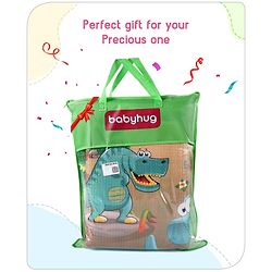 Babyhug Dinosaurs Printed Play Mat  - Yellow & Blue