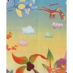 Babyhug Dinosaurs Printed Play Mat  - Yellow & Blue