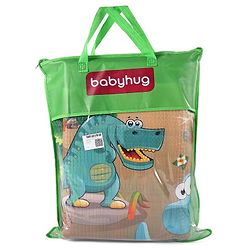 Babyhug Dinosaurs Printed Play Mat  - Yellow & Blue