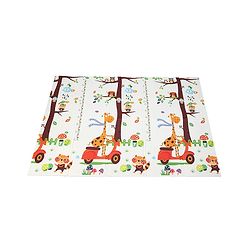Babyhug XPE Waterproof Folding Mat With Bear Print - Orange
