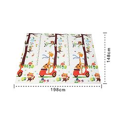 Babyhug XPE Waterproof Folding Mat With Bear Print - Orange